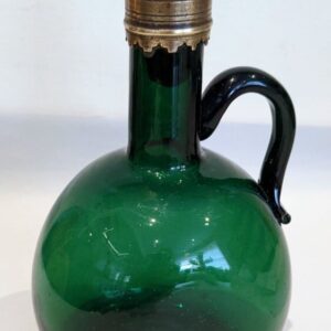 Green Glass Flask flask Miscellaneous