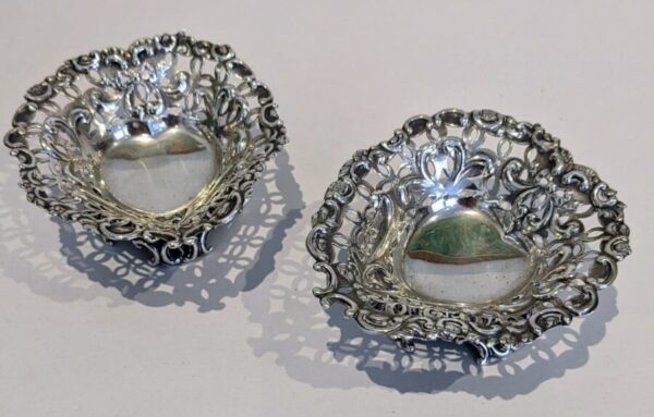 Pair Silver Salts