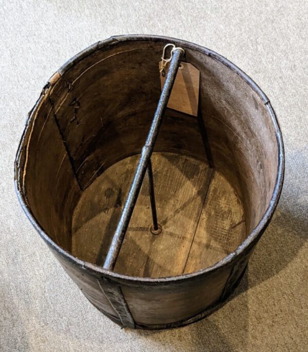 Wooden Grain Measure Grain Bucket Antique Collectibles 4