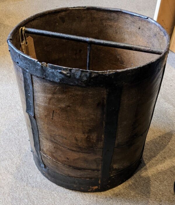 Wooden Grain Measure Grain Bucket Antique Collectibles 5