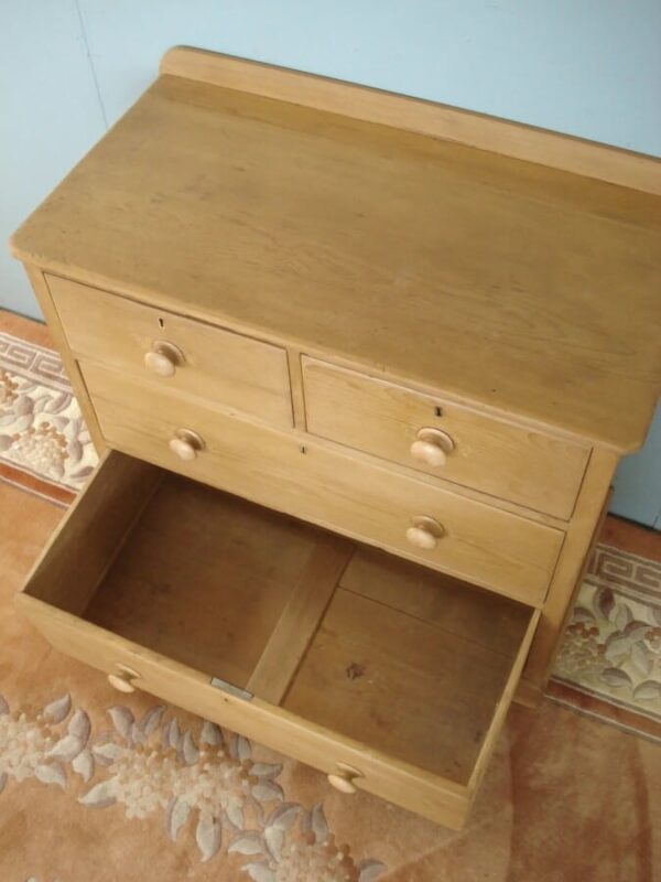 Victorian Four Drawer Chest with Deep Drawers Antique Chest Of Drawers 5