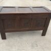 Coffer in oak and superbly carved front, circa 1740’s