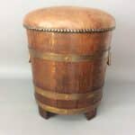 Arts & Crafts Coal Bucket Seat by R.A.Lister & Co Coal Bucket Antique Collectibles