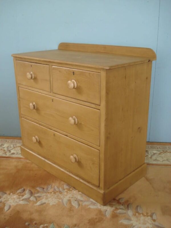 Victorian Four Drawer Chest with Deep Drawers Antique Chest Of Drawers 6