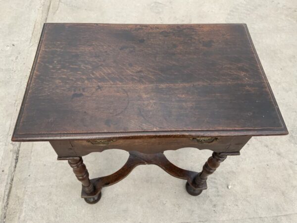 Queen Ann oak Lowboy Antique Furniture 4