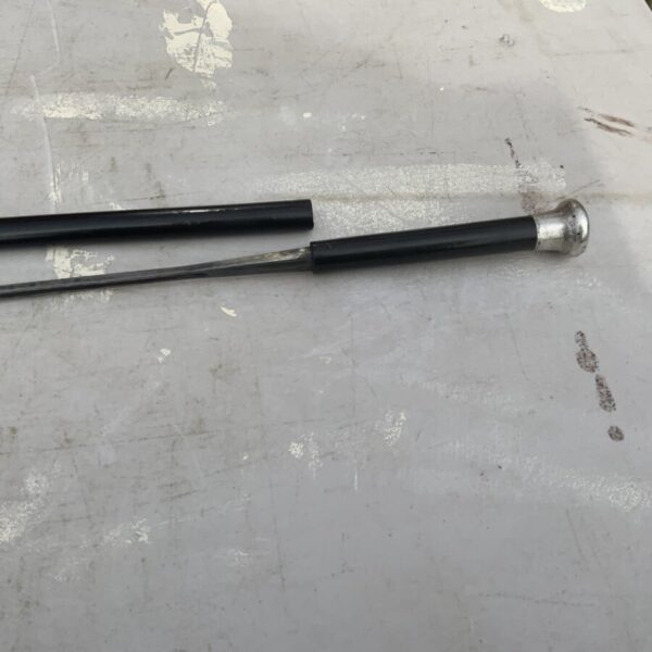Gentleman’s Ebony walking stick sword stick with silver top - Image 10