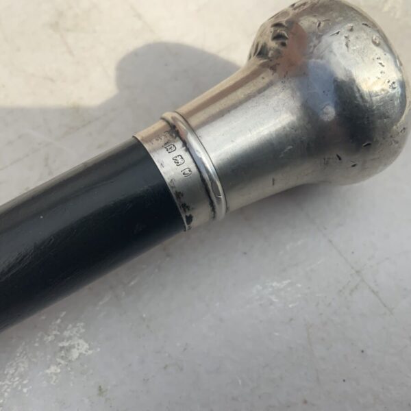 Gentleman’s silver topped walking stick sword stick - Image 22