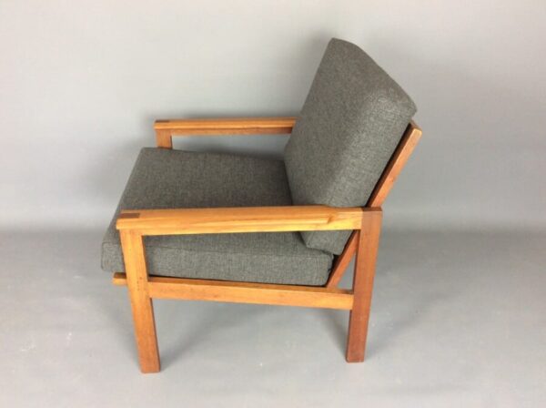 Mid Century Danish Capella Armchair & Footstool 1960's - Image 7