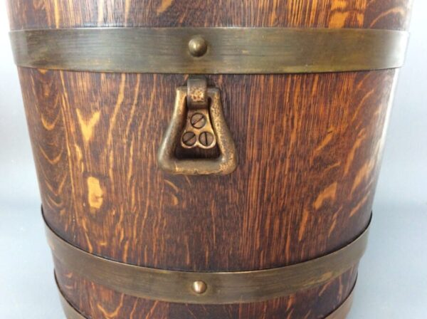 Arts & Crafts Coal Bucket Seat by R.A.Lister & Co Coal Bucket Antique Collectibles 9