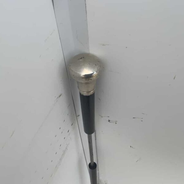Gentleman’s silver topped walking stick sword stick - Image 8