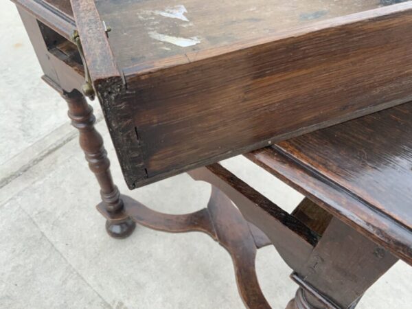 Queen Ann oak Lowboy Antique Furniture 13