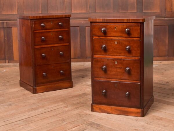 Victorian Mahogany Bedside Drawers SAI2782 - Image 9