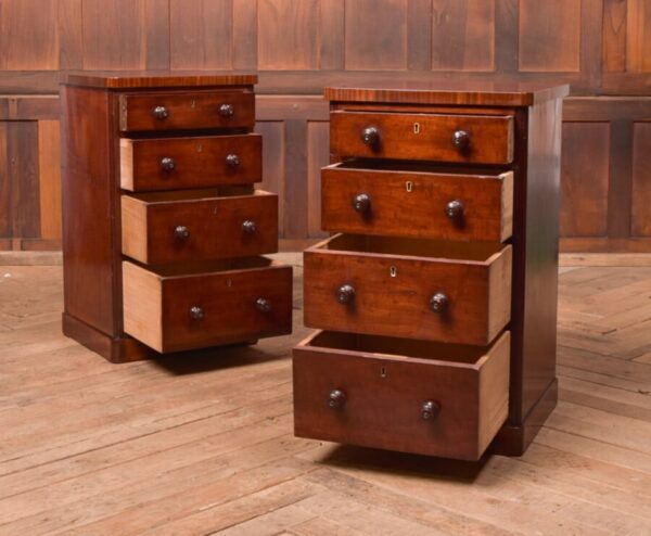 Victorian Mahogany Bedside Drawers SAI2782 - Image 8