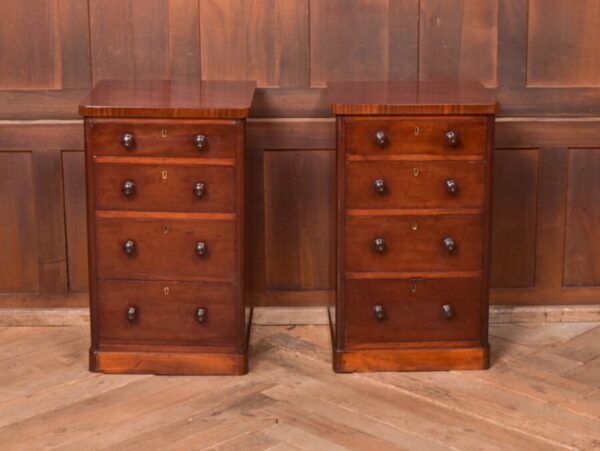 Victorian Mahogany Bedside Drawers SAI2782 - Image 5