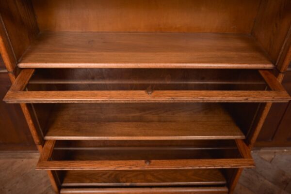 Edwardian Oak 6 Sectional Bookcase SAI2781 Antique Bookcases 9