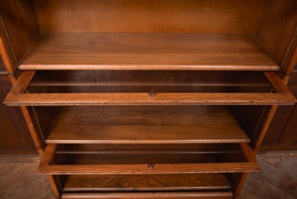 Edwardian Oak 6 Sectional Bookcase SAI2781 - Image 7