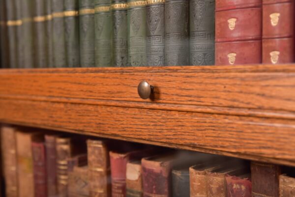 Edwardian Oak 6 Sectional Bookcase SAI2781 Antique Bookcases 16
