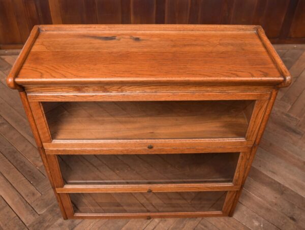Edwardian Oak 6 Sectional Bookcase SAI2781 - Image 9