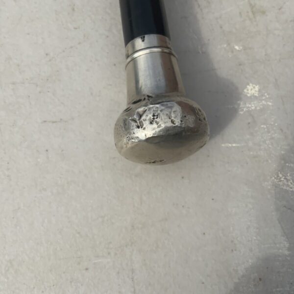Gentleman’s silver topped walking stick sword stick - Image 21