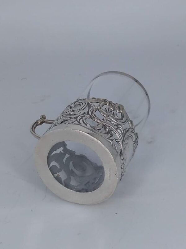 Silver & Glass Coffee / Tea Holder by Ari D Norman - Image 4