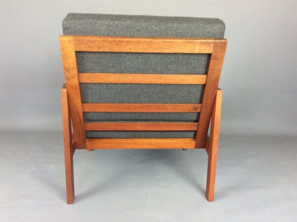 Mid Century Danish Capella Armchair & Footstool 1960's - Image 8