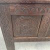 Coffer in oak and superbly carved front, circa 1740’s - Image 2