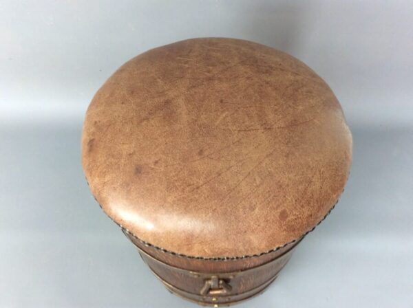 Arts & Crafts Coal Bucket Seat by R.A.Lister & Co Coal Bucket Antique Collectibles 5