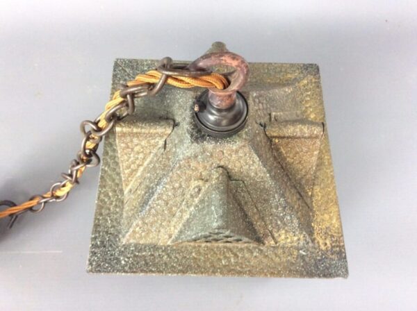 Arts and Crafts Brass Ceiling Lantern - Image 5