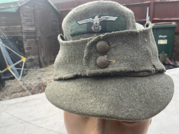 German 2WW soldiers soft army cap Vintage 3