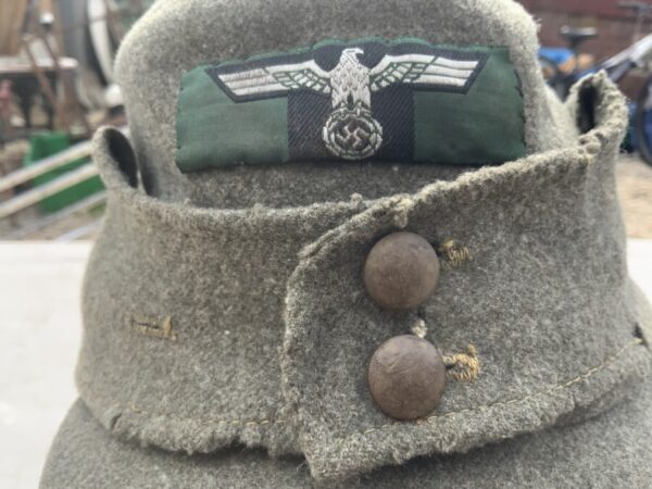 German 2WW soldiers soft army cap Vintage 7