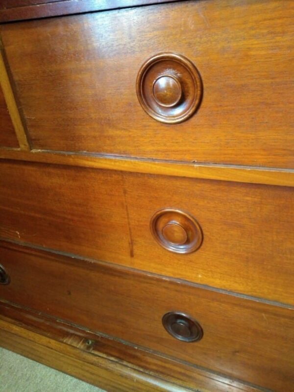 Large Victorian Mahogany Wardrobe - Image 5