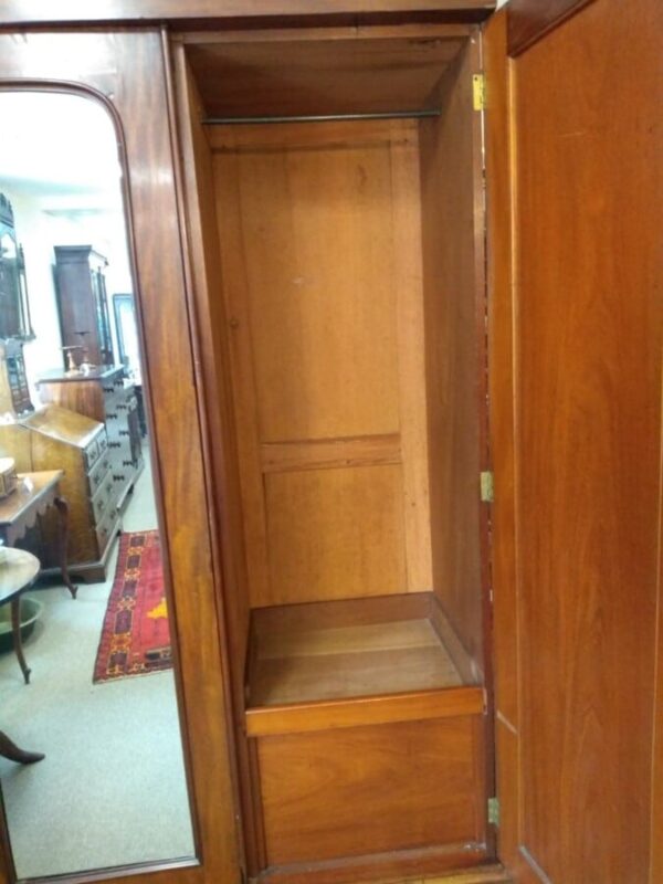 Large Victorian Mahogany Wardrobe - Image 7