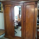 Large Victorian Mahogany Wardrobe Tripple wardrobe Miscellaneous