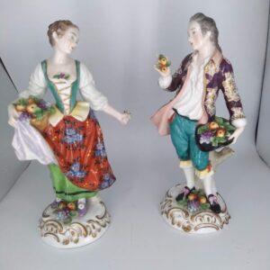 Pair of 19th Century Porcelain Figurines ceramics Miscellaneous