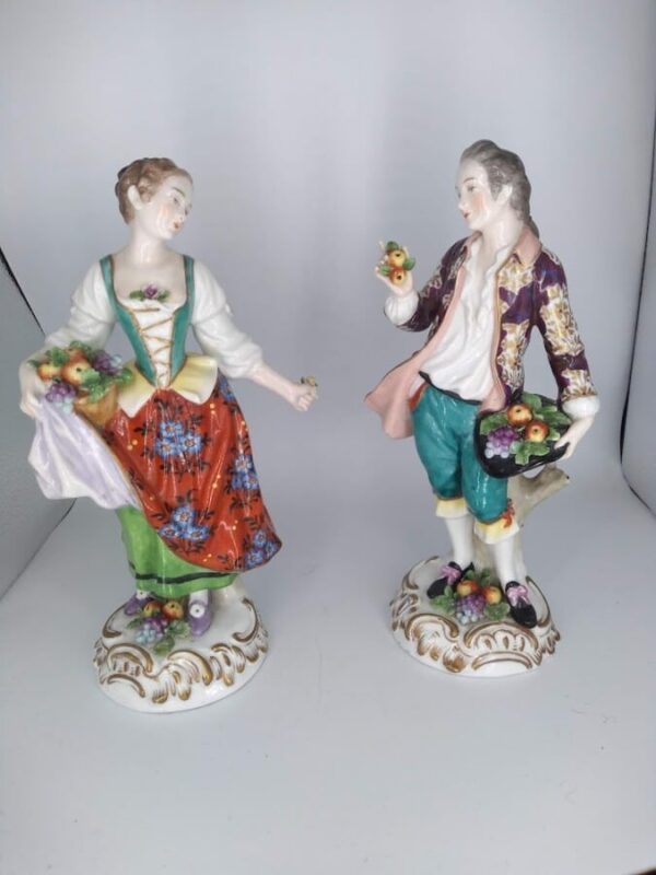 Pair of 19th Century Porcelain Figurines ceramics Miscellaneous 3