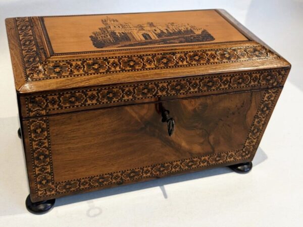 Tunbridge Ware Tea Caddy