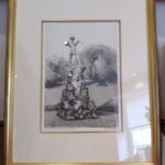 The Peter Pan Statue In Kensington Gardens, London. Etching Signed and Titled in Pencil by the Artist etching Miscellaneous