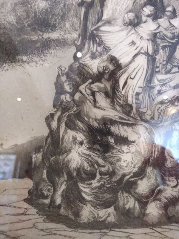 The Peter Pan Statue In Kensington Gardens, London. Etching Signed and Titled in Pencil by the Artist - Image 3