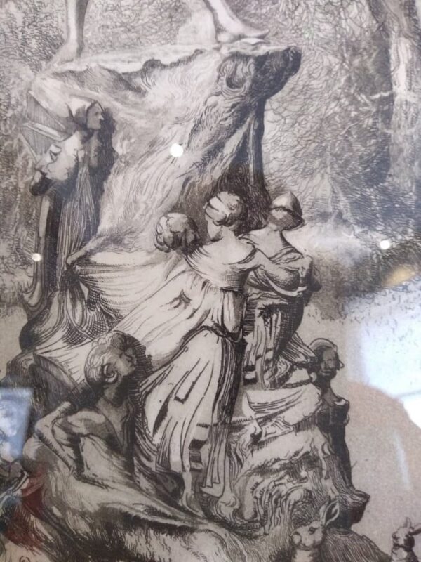 The Peter Pan Statue In Kensington Gardens, London. Etching Signed and Titled in Pencil by the Artist - Image 4