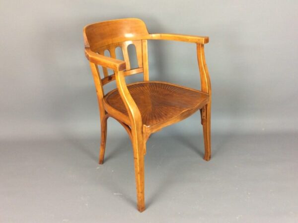 Secession Desk Chair by Otto Wagner desk chair Antique Chairs 5