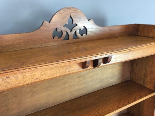 Large Arts & Crafts Open Bookcase by Harris Lebus c1900 - Image 6