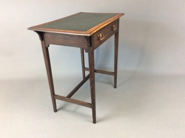 Small Arts & Crafts Oak Writing Desk c1910 desk Antique Desks 4