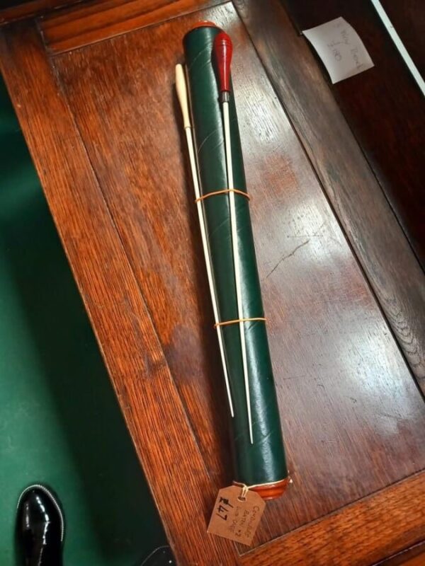Music conductors batons in leather case
