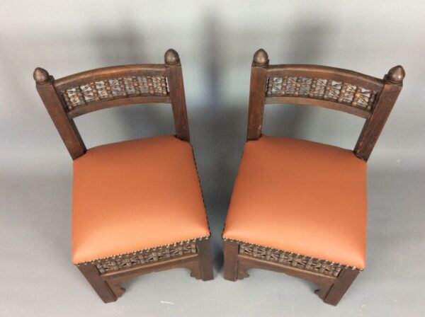 Pair of Liberty Arts & Crafts Moorish Chairs c1890 Liberty & Co Antique Chairs 4