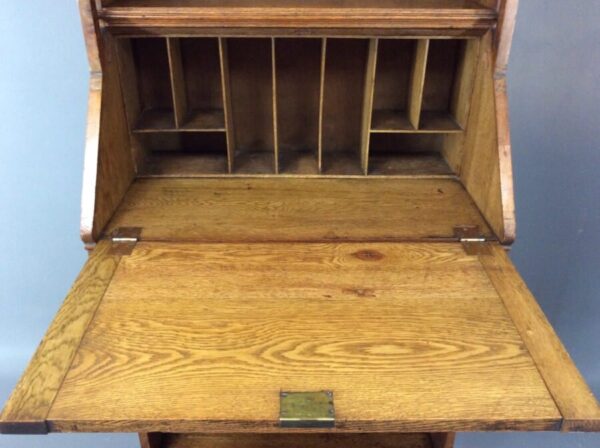 Arts & Crafts Oak Bureau Bookcase c1900 - Image 3
