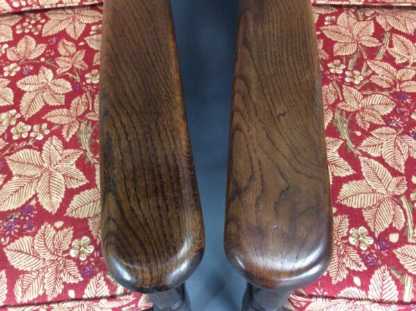 Pair of Arts & Crafts Reclining Armchairs by Shapland & Petter c1900 - Image 9