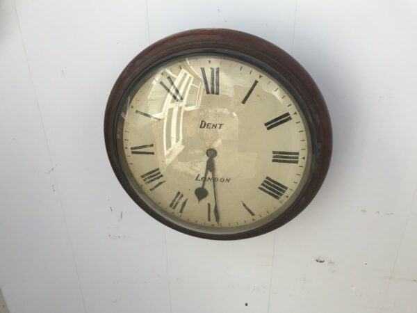Wall clock Fusee Convex glass London Antique Clocks 3