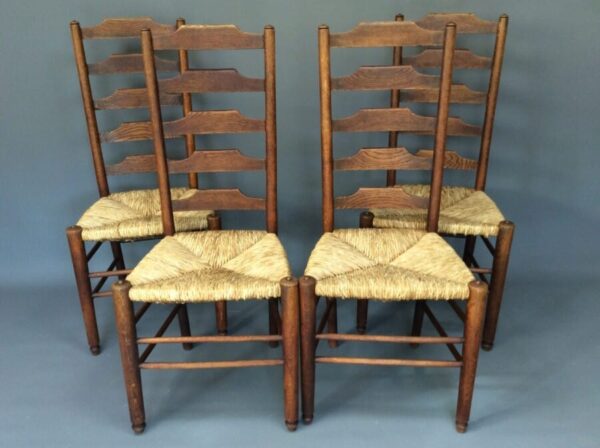 Set of 4 Dining Room Chairs by Heals & Sons Ltd c1920’s dining chairs Antique Chairs 3