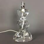 Mid Century Art Glass Table Lamp by Sevres France art glass Antique Lighting