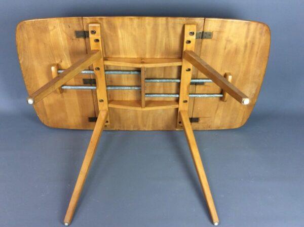 Mid Century Ercol Rectangular Drop Leaf Table dining table Antique Furniture 8